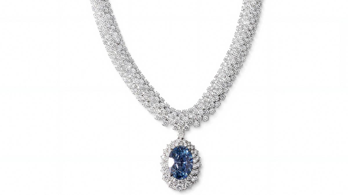 Messika’s New One-of-a-Kind Necklace Is Set With a 20.46-Carat Blue Diamond From Botswana